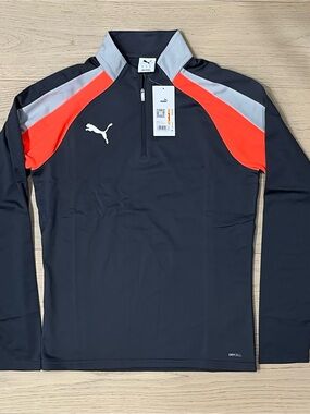 Puma Men’s Long-Sleeve Pullover 1/4 Zip Training Sweatshirt Size S